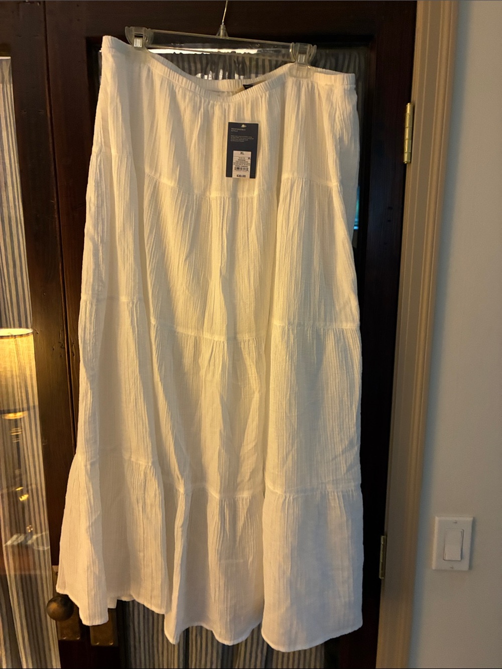 Universal Thread White Tiered Maxi Skirt